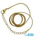 زنجیر استیل ماری طلایی 50 سانتیمتر قطر 1 میل