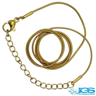 زنجیر استیل ماری طلایی 50 سانتیمتر قطر 1 میل