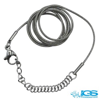 زنجیر استیل ماری نقره ایی ۵۰ سانتی‌متر (قطر ۱ میلی‌متر)