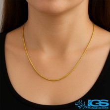 زنجیر استیل ماری طلایی ۵۰ سانتی‌متر (قطر ۱ میلی‌متر)