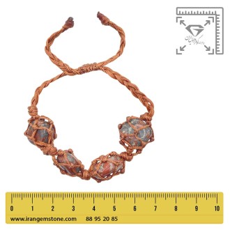 دستبند جاسپر مکرومه بافی فری سایز