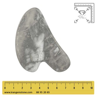 گواشا ماساژ صورت کریستال کوارتز | انرژی شفافیت و آرامش پوست