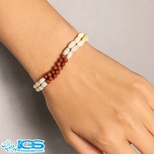 دستبند آمیتیست مکرومه بافی