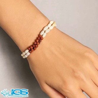 دستبند آمیتیست مکرومه بافی