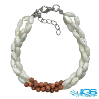 دستبند آمیتیست مکرومه بافی