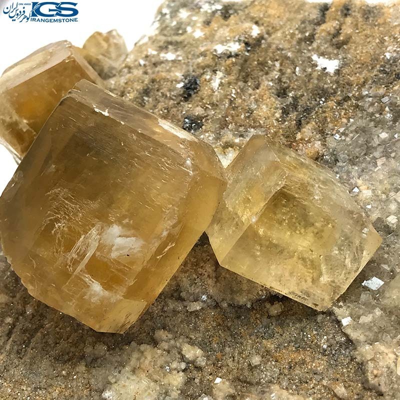 سنگ کلکسیونی فلوریت زرد فلئوریت yellow fluorite