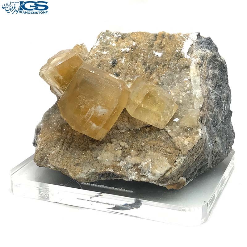 سنگ کلکسیونی فلوریت زرد فلئوریت yellow fluorite
