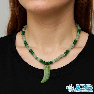 گردنبند آونتورین سبز ویشم خونی شانس و انرژی مثبت