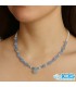 گردنبند آکوامارینو عقیقی آبی