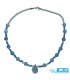 گردنبند آکوامارینو عقیقی آبی