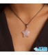 گردنبند رزکوارتز  ستاره بدون زنجیر