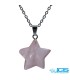 گردنبند رزکوارتز  ستاره بدون زنجیر