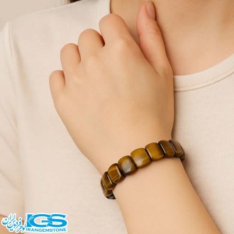 دستبند سنگ چشم ببر کشی