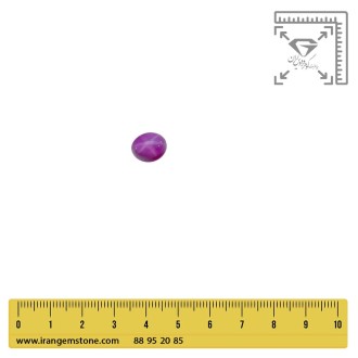 نگین یاقوت سرخ استار جواهر تراش هند