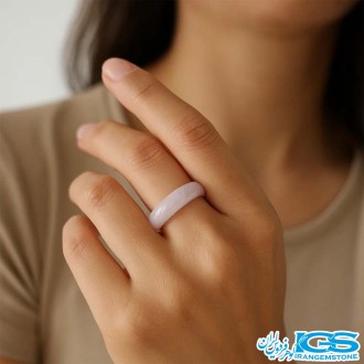 انگشتر سنگ رزکوارتز رینگی سایز 57