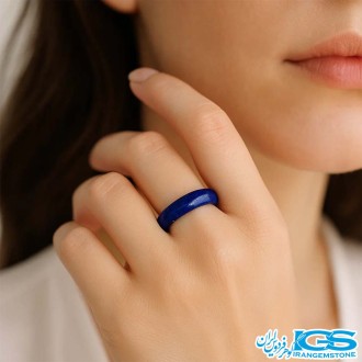 انگشتر رینگی سنگ لاجورد