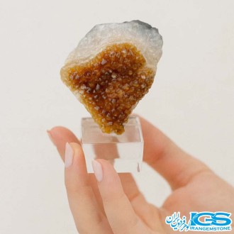 سنگ سیترین راف اصل | سنگ خام کلکسیونی با انرژی جذب ثروت