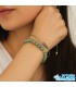 دستبند مکرومه بافی آمازونیت اصل | آرامش، خلاقیت و تعادل انرژی