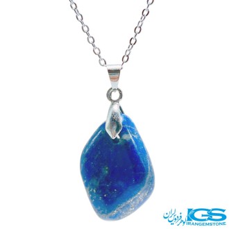 گردنبند لاجورد اصل بدون رنجیر | سنگی آرامش‌بخش