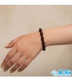 دستبند گارنت لعل سرخ راف مکرومه بافی