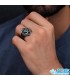 انگشتر نقره مردانه طرح اوم