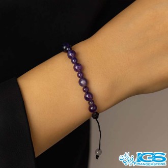دستبند آمیتیست مکرومه بافی | آرامش و انرژی مثبت در یک جواهر