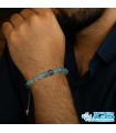 دستبند فلوریت رنگین کمان مکرومه بافی