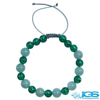 دستبند آونتورین مکرومه بافی