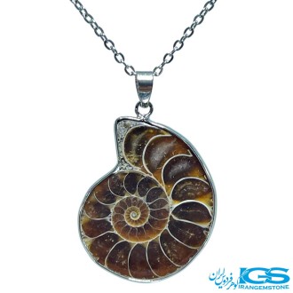 گردنبند فسیل آمونیت بدون زنجیر