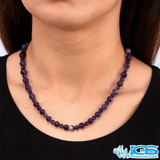 گردنبند سنگ آمیتیست – نماد آرامش و محافظت