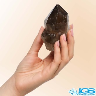 سنگ  بلور کریستال کوارتزدودی راف ایرانی دکوری کلکسیونی