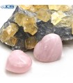 قلب درمانی سنگ رزکوارتز rose quartz