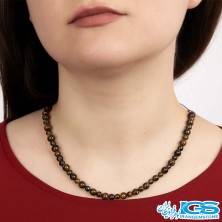 گردنبند سنگ چشم ببر (بدون زنجیر) – نماد قدرت و تمرکز