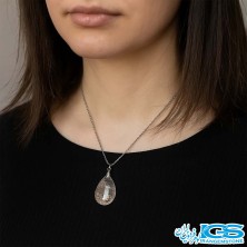 گردنبند سنگ کریستال کوارتز بدون زنجیر