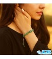 دستبند چیپس خورده راف آونتورین اصل | سنگ سبز طبیعی