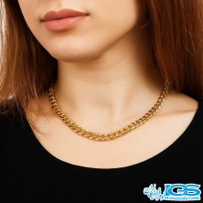 زنجیر استیل طلایی طرح کارتیر