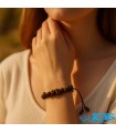 دستبند چیپس خورده راف چشم ببر اصل | سنگ قدرت و شجاعت