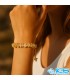 دستبند سیترین زرد طبیعی روی دست | Citrine Bracelet on Hand