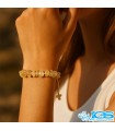 دستبند چیپس خورده راف سیترین اصل | سنگ ثروت و شادی