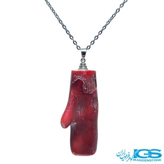 گردنبند مرجان قرمز بدون زنجیر