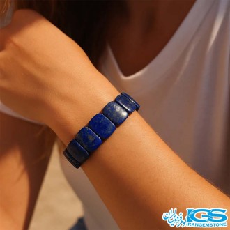 دستبند لاجورد اصل | سنگ آرامش و خرد
