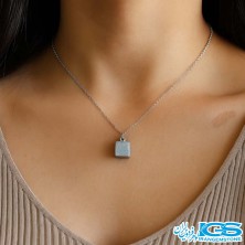 گردنبند سنگ کریستال کوارتز بدون زنجیر