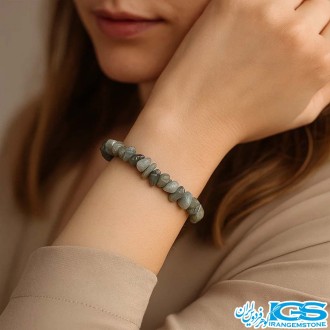 دستبند لابرادوریت چیپسی مکرومه بافی