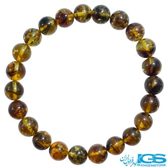 دستبند سنگ کهربا اصل