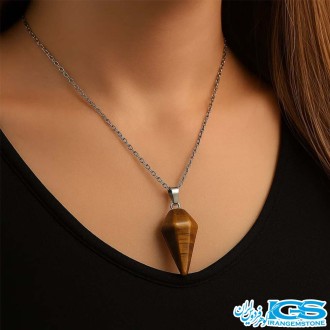 مدل گردنبند  پاندول سنگ چشم ببر