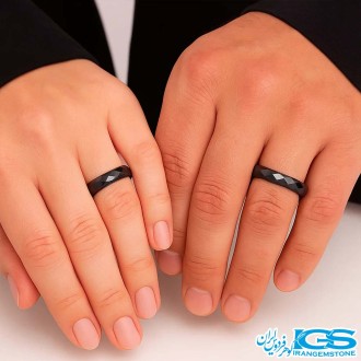 انگشتر رینگی سنگ حدید (هماتیت)