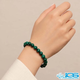 دستبند سنگ مالاکیت اصل کشی
