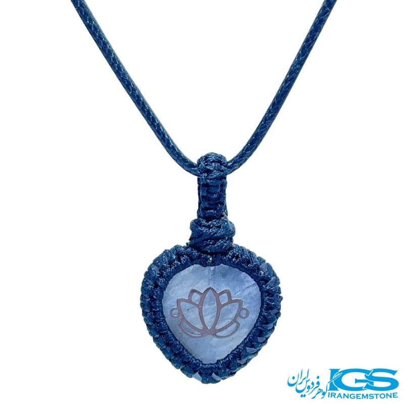 گردنبند آمیتیست مکرومه بافی