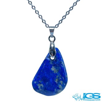 گردنبند لاجورد اصل بدون رنجیر | سنگی آرامش‌بخش