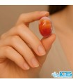 نگین عقیق کارنلین نارنجی اصل انرژی‌بخش